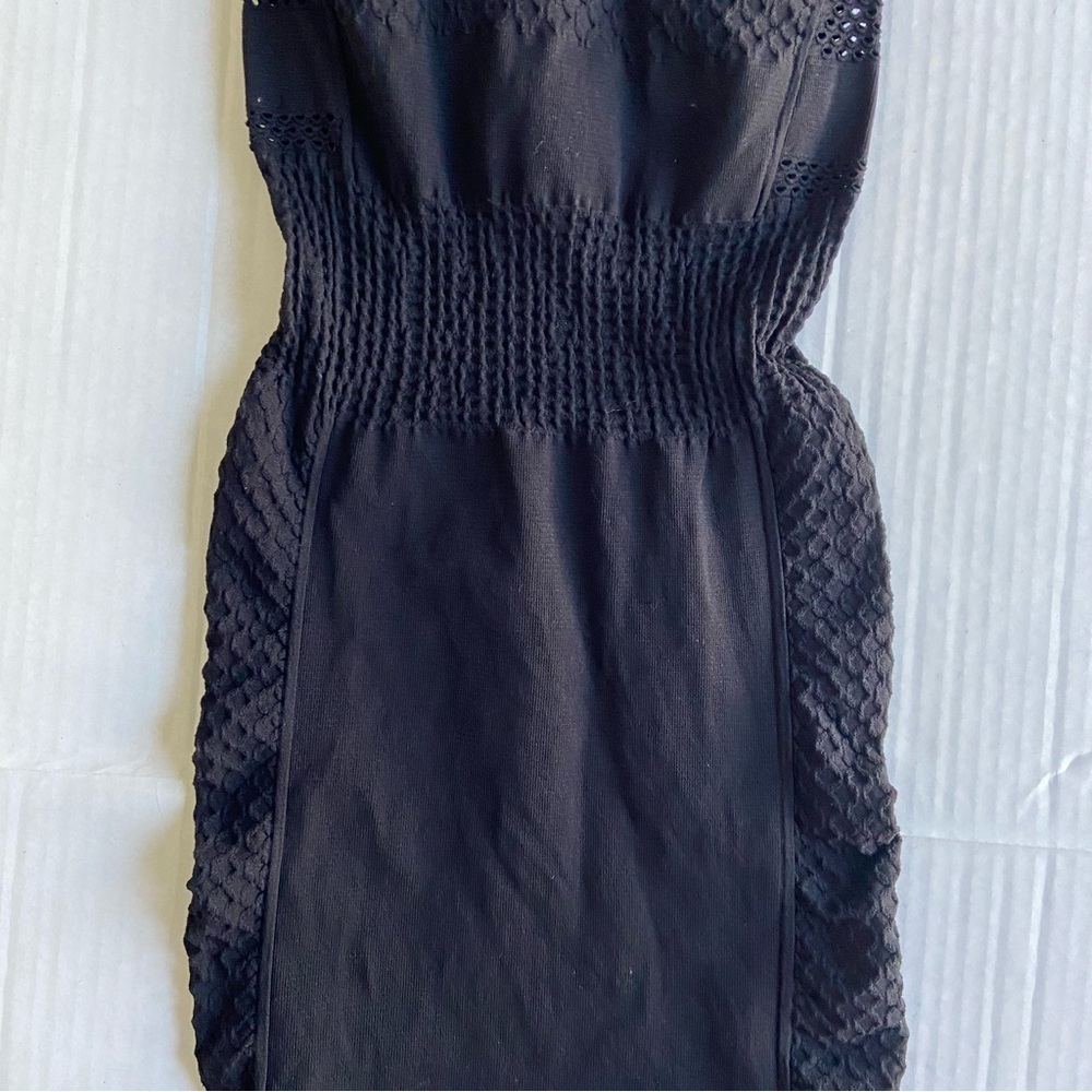 Intimately Free People Dress Womens XS/S Bodycon Tight Black Dress Cut Out - Picture 5 of 15